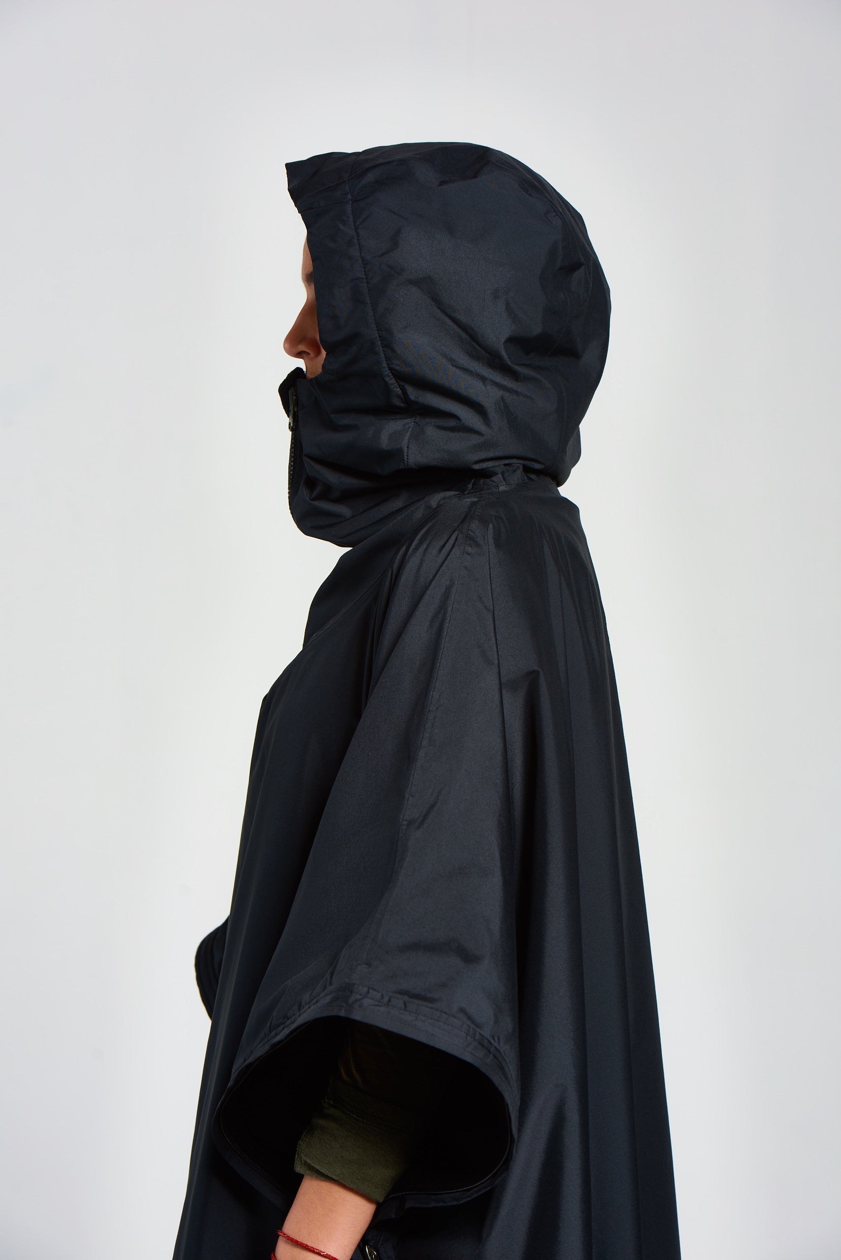 Fleece lined rain poncho discount